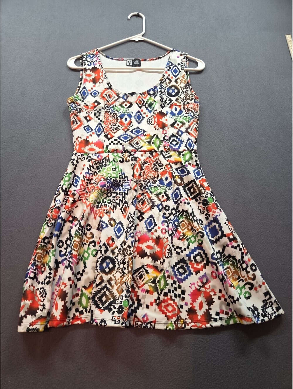 women's sleeveless Vibe Skater Dress size M